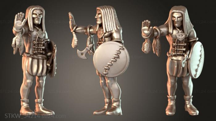 Military figurines (Janvier Skraeling valiant, STKW_54214) 3D models for cnc