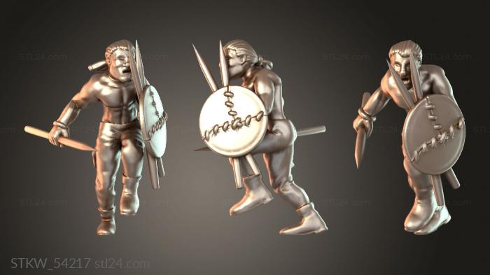 Military figurines (Janvier Skraeling cunning, STKW_54217) 3D models for cnc