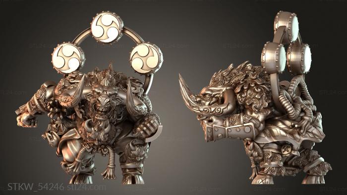 Military figurines (Japanese Dwarves minotauro, STKW_54246) 3D models for cnc