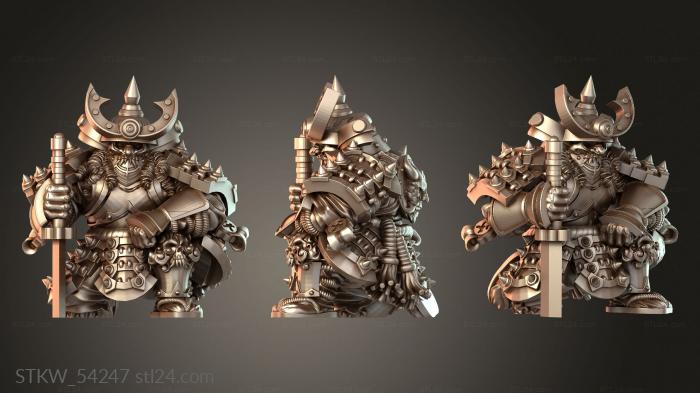 Japanese Dwarves samurai token