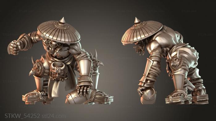 Japanese Dwarves tengu determined