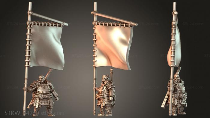 JAPANESE SUMO WARRIOR FLAG BEARER