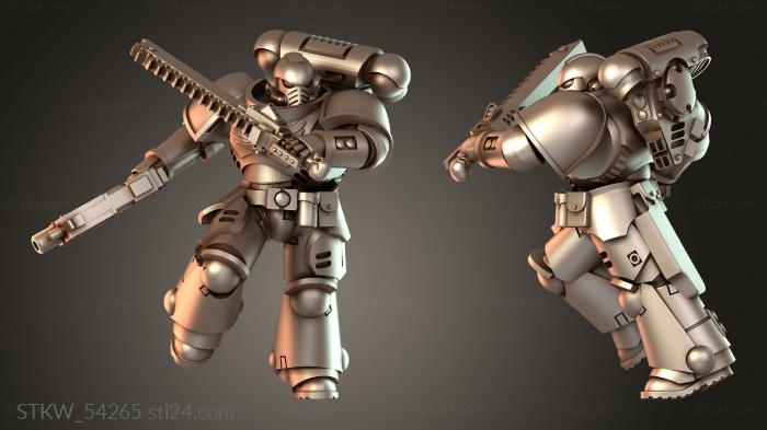 Military figurines (Jar assault force hardened, STKW_54265) 3D models for cnc