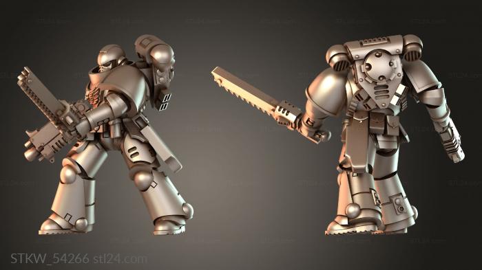 Military figurines (Jar assault force skilled, STKW_54266) 3D models for cnc