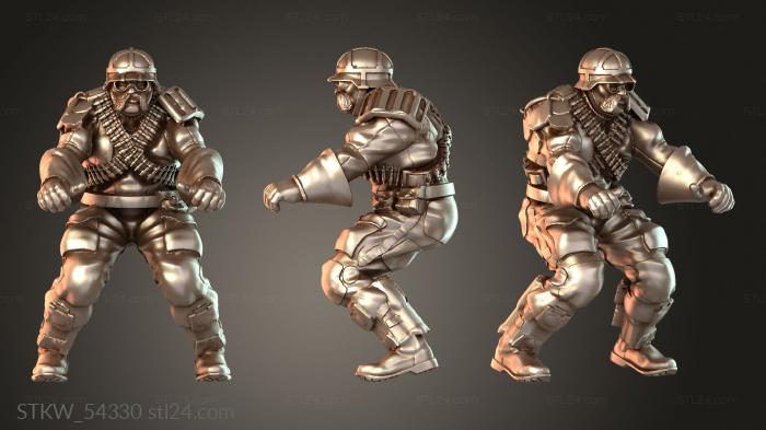 Military figurines (Jetbike german bike kit, STKW_54330) 3D models for cnc