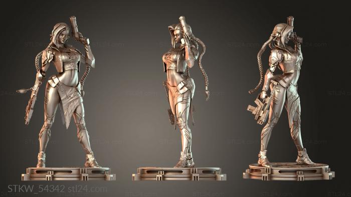 Military figurines (Jinx NSFW Cyber Punk Arm, STKW_54342) 3D models for cnc