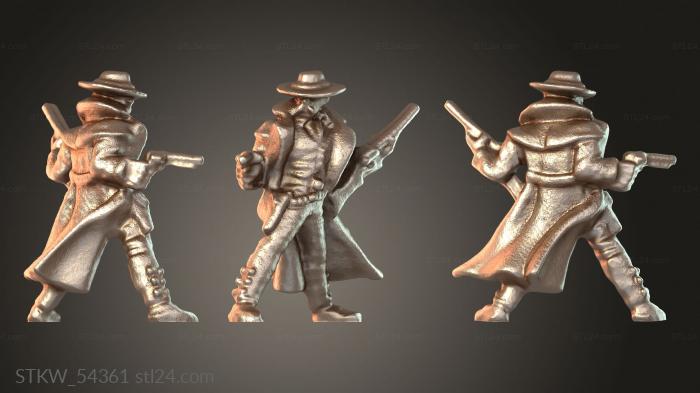 Military figurines (Johnny Shotgun Sullivan ned, STKW_54361) 3D models for cnc