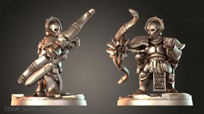 Military figurines (Judicators with Skybolt Bows elite, STKW_54395) 3D models for cnc