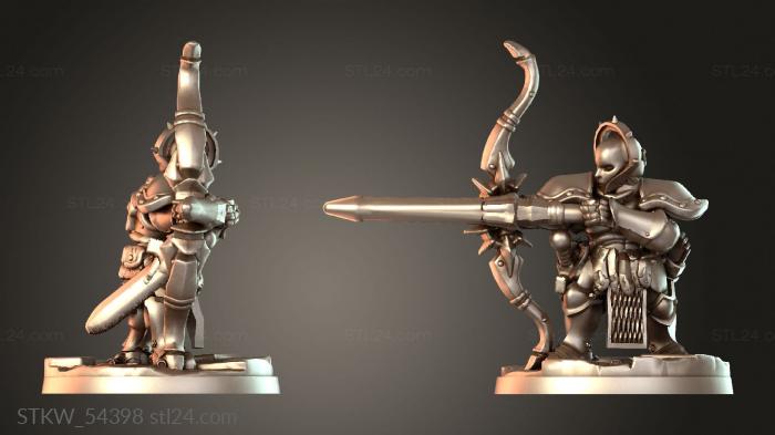 Military figurines (Judicators with Skybolt Bows mighty, STKW_54398) 3D models for cnc