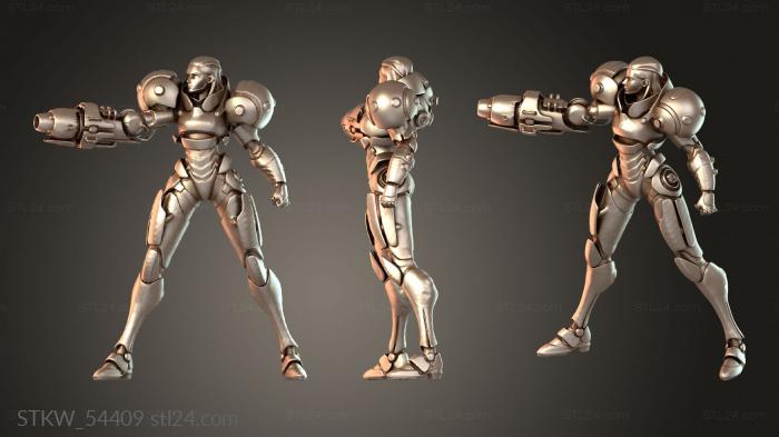 Military figurines (Juegos Shepard female, STKW_54409) 3D models for cnc