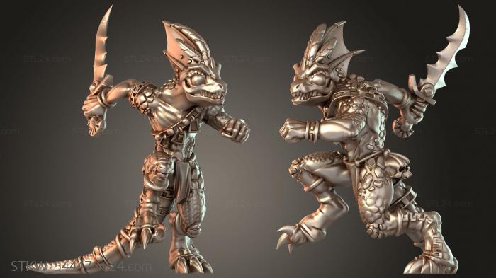 Military figurines (Jungle avengers staff an gecko star player, STKW_54447) 3D models for cnc