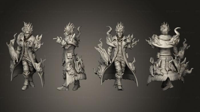 Military figurines (Dungeon Fire Genasi Adventurer, STKW_5448) 3D models for cnc