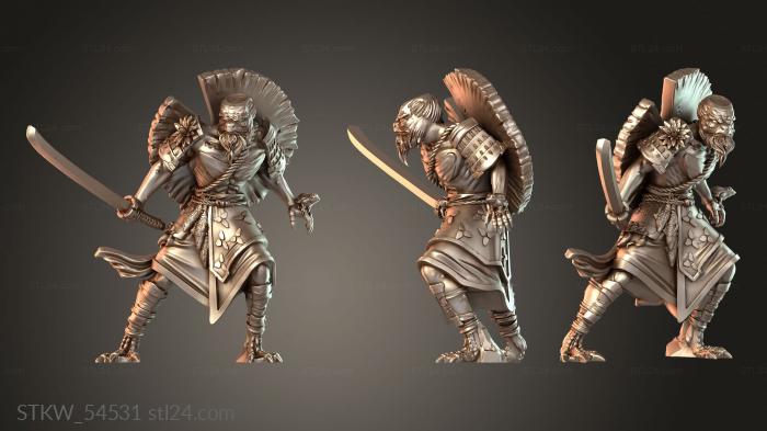 Military figurines (Kappa brave, STKW_54531) 3D models for cnc