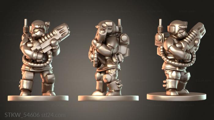 Military figurines (Karskin plasma upstanding, STKW_54606) 3D models for cnc