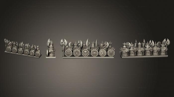Military figurines (dwarf 02, STKW_5461) 3D models for cnc