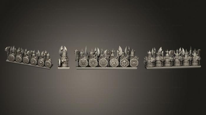 Military figurines (dwarf 03, STKW_5462) 3D models for cnc