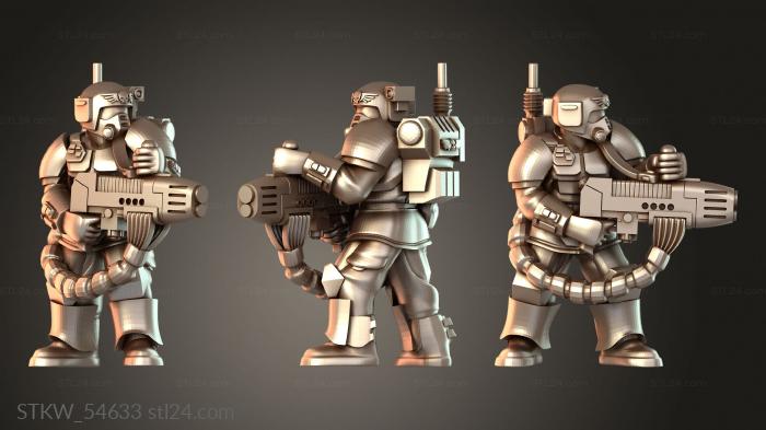 Kasrkin with plasma gun aocduu cable