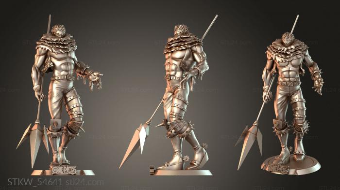 Military figurines (Katakuri and Bust Sekai refined, STKW_54641) 3D models for cnc