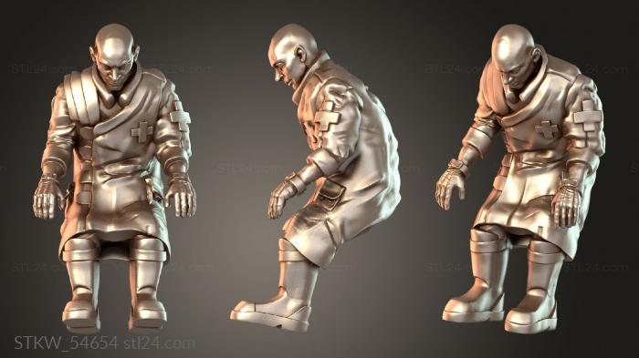 Military figurines (Katarzyna Seated poised, STKW_54654) 3D models for cnc