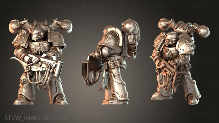 Military figurines (KATOPHANI battle-hardened, STKW_54663) 3D models for cnc