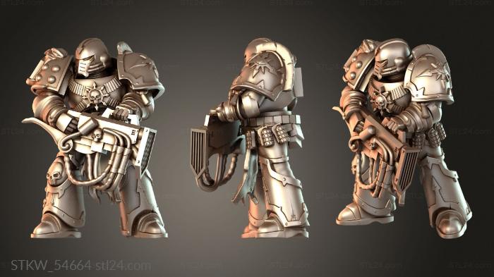 Military figurines (KATOPHANI fierce, STKW_54664) 3D models for cnc