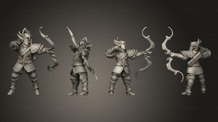 Military figurines (Dwarf Archer 3, STKW_5467) 3D models for cnc