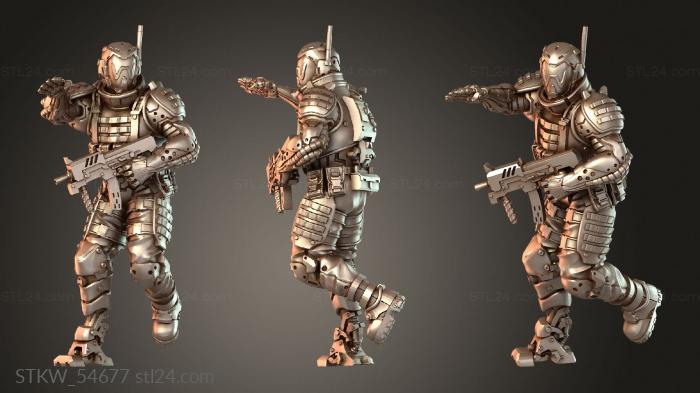 Military figurines (Kazu, STKW_54677) 3D models for cnc