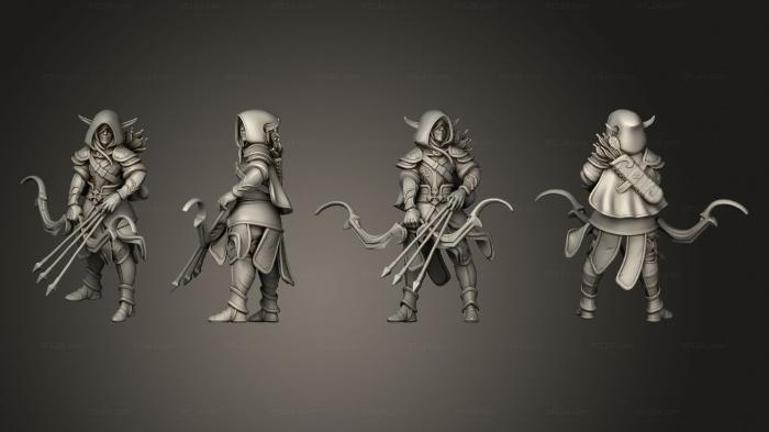 Military figurines (Dwarf Archer 5, STKW_5469) 3D models for cnc