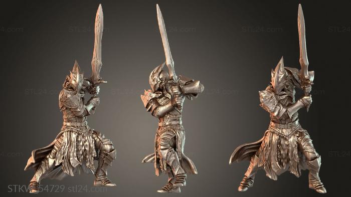 Military figurines (King Dralfar Blademaster Stalwart, STKW_54729) 3D models for cnc
