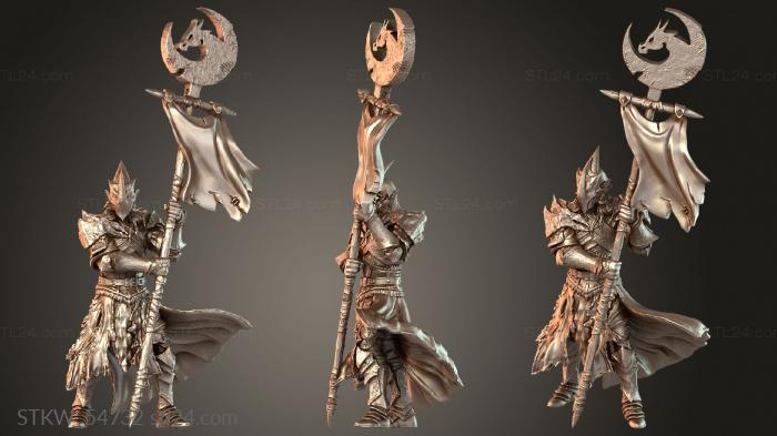 King Dralfar Blademaster Bannerman