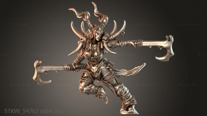 Military figurines (Kingdom Formorian Raiders Enigmatic High Exclusive, STKW_54762) 3D models for cnc