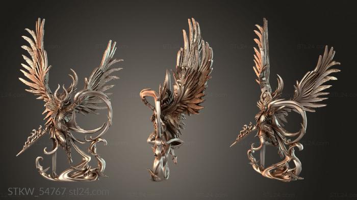 Military figurines (Kingdom Morrigan Majestic, STKW_54767) 3D models for cnc