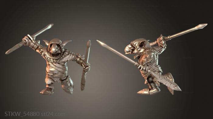 Military figurines (Lancer Run, STKW_54880) 3D models for cnc