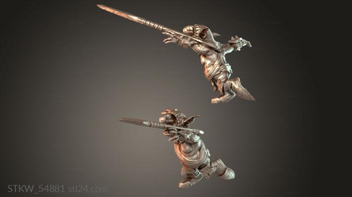 Military figurines (Lancer Throw, STKW_54881) 3D models for cnc