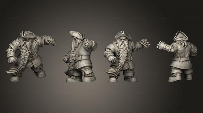 Military figurines (Dwarf Blocker 4, STKW_5495) 3D models for cnc