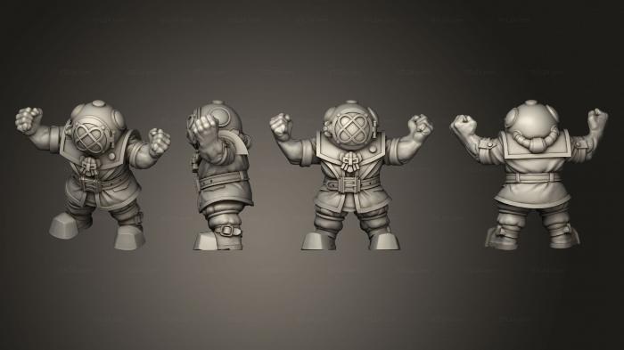 Military figurines (Dwarf Blocker 5, STKW_5496) 3D models for cnc