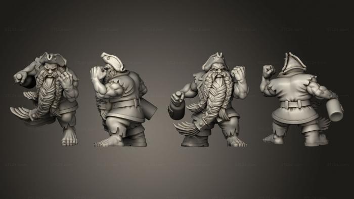 Military figurines (Dwarf Blocker 6, STKW_5497) 3D models for cnc