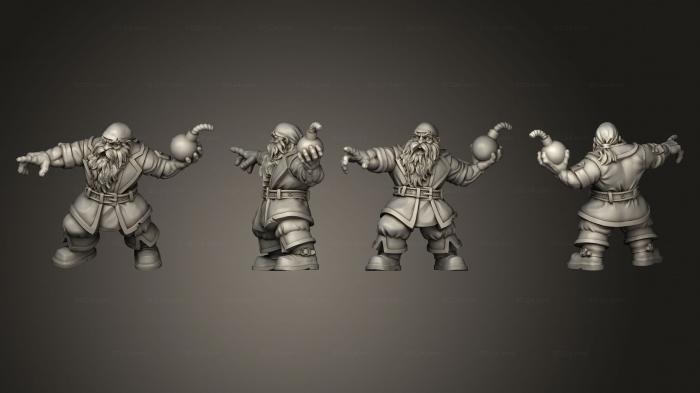 Military figurines (Dwarf Blocker 8, STKW_5499) 3D models for cnc