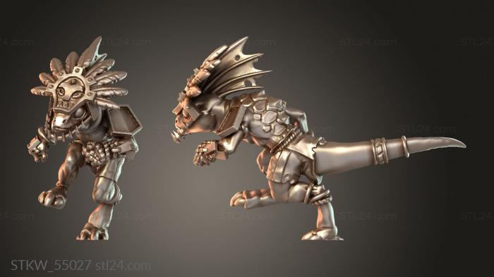 Lizardman skink feathered