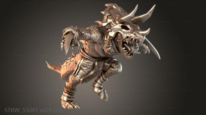 Lizardmen Saurus mid