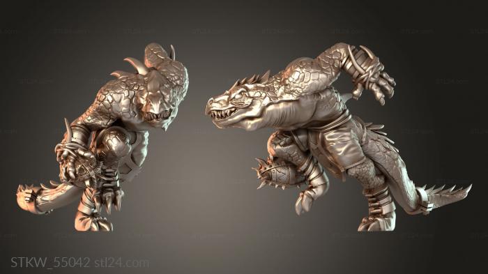 Lizardmen Saurus mid relentless