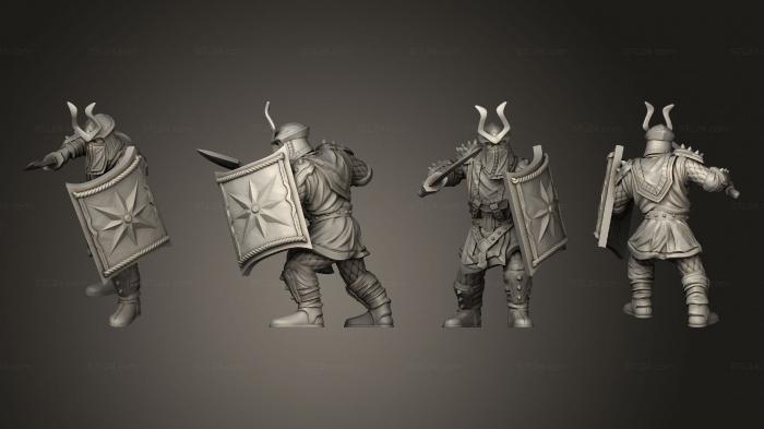 Military figurines (Dwarf Easterling B, STKW_5523) 3D models for cnc