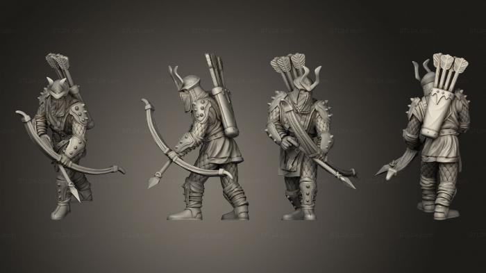 Military figurines (Dwarf Easterling F, STKW_5527) 3D models for cnc