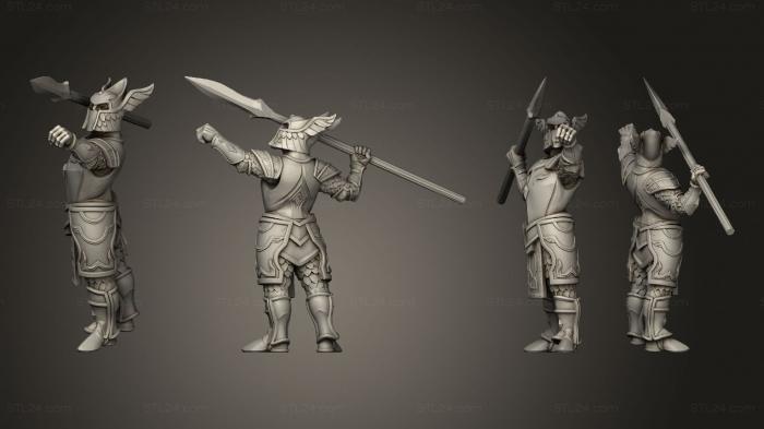 Military figurines (Dwarf Elf Javelin, STKW_5530) 3D models for cnc