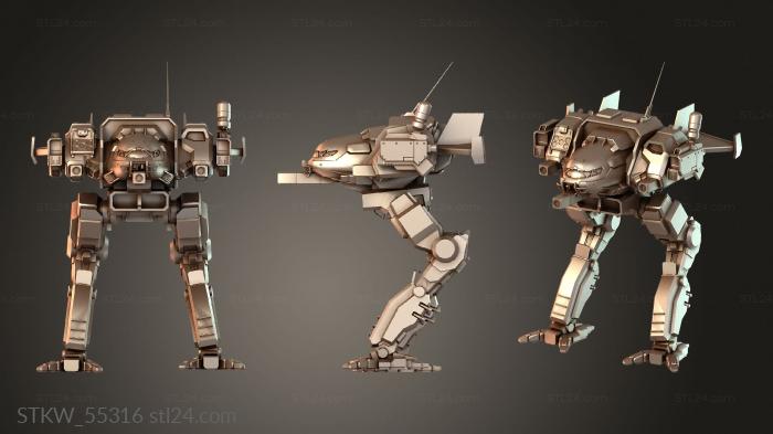 Military figurines (Mechs Firefly swift, STKW_55316) 3D models for cnc