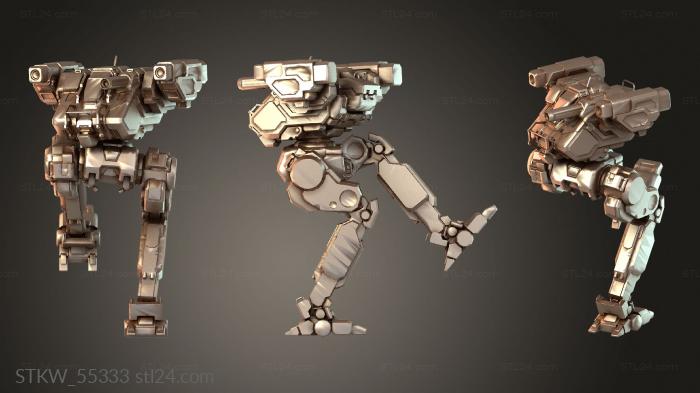 Military figurines (Mechs Flea Runv, STKW_55333) 3D models for cnc