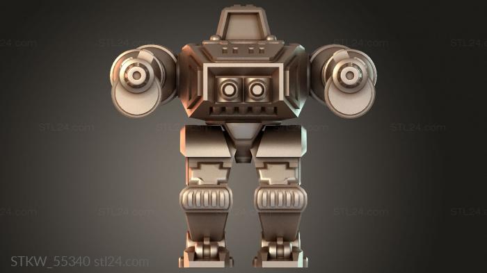 Military figurines (Mechs gemini, STKW_55340) 3D models for cnc