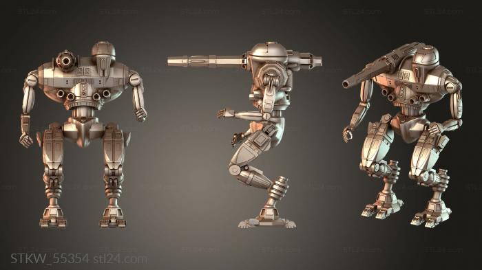Military figurines (Mechs Hollander fierce, STKW_55354) 3D models for cnc