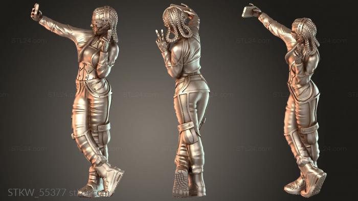 Military figurines (Medical Poppy, STKW_55377) 3D models for cnc