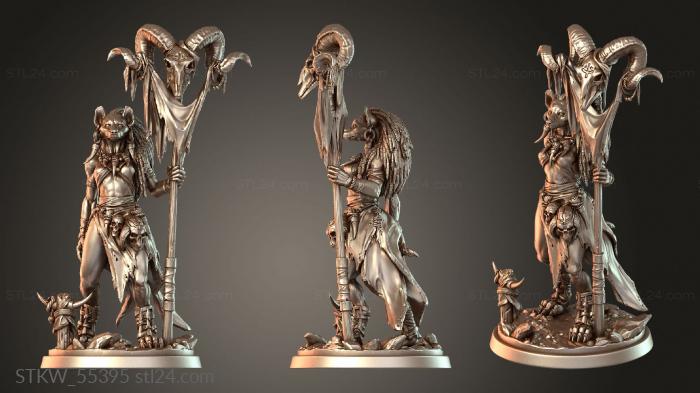 Military figurines (Meirsoa Gnoll Matriarch cunning, STKW_55395) 3D models for cnc